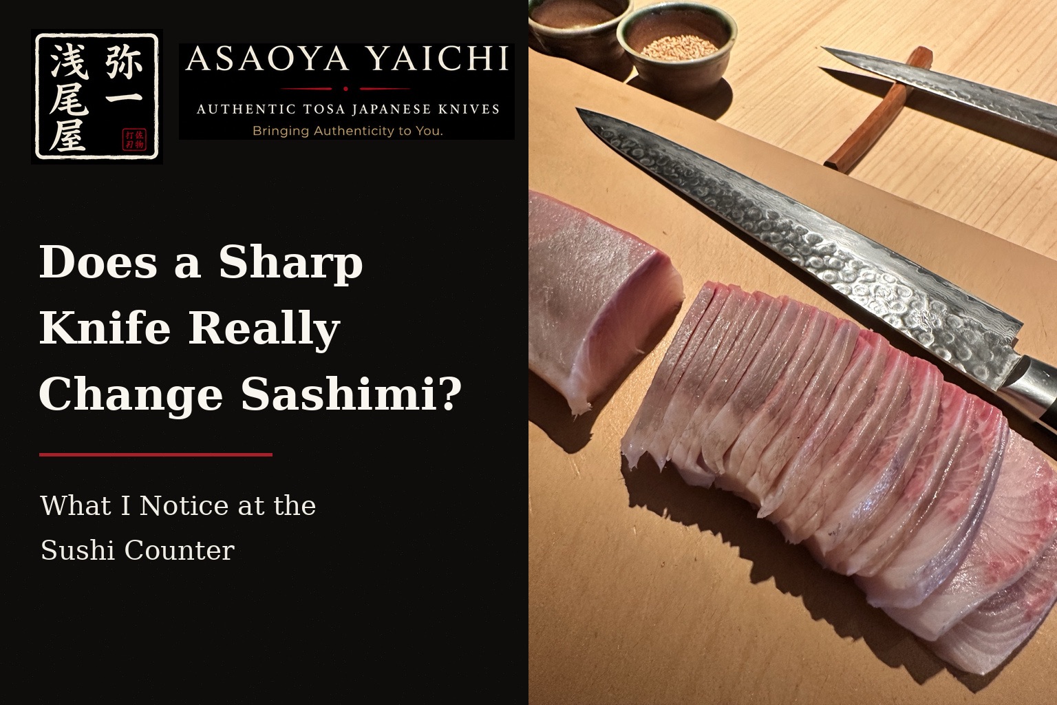Does a Sharp Knife Really Change Sashimi? What I Notice at the Sushi Counter