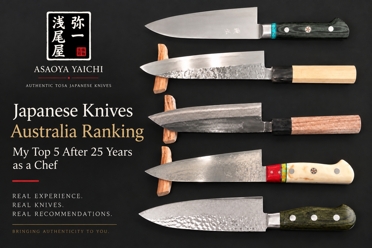 Japanese Knives Australia Ranking: 5 Exceptional Knives I Would Choose After 25 Years as a Chef